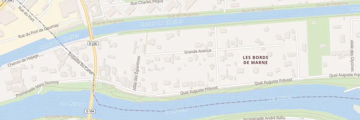 Plan du 23 Av Grande Avenue à Chelles