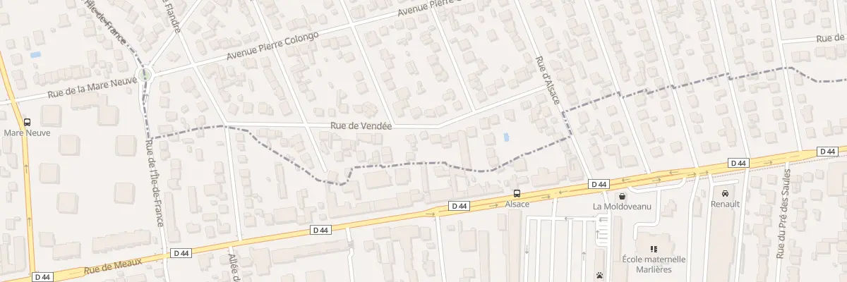 Plan du 22 Rue de Vendée à Tremblay-en-France