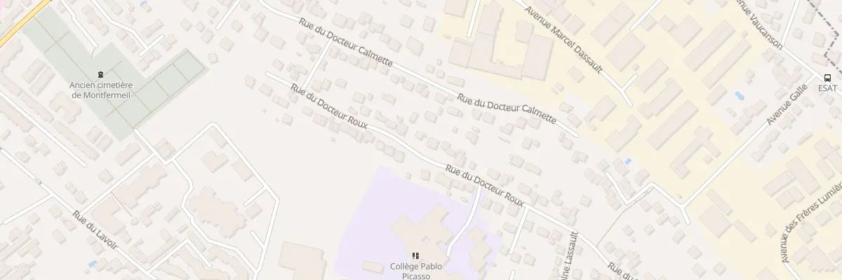 Plan du 33 Rue du Docteur Roux à Montfermeil