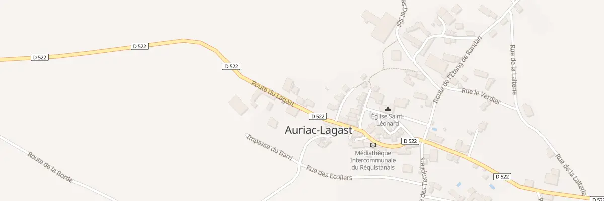 Plan du 5006 Auriac Lagast à Auriac-Lagast