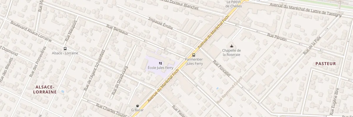 Plan du 30 Av du Maréchal Foch à Chelles