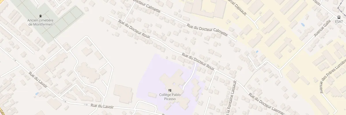 Plan du 44 Rue du Docteur Roux à Montfermeil
