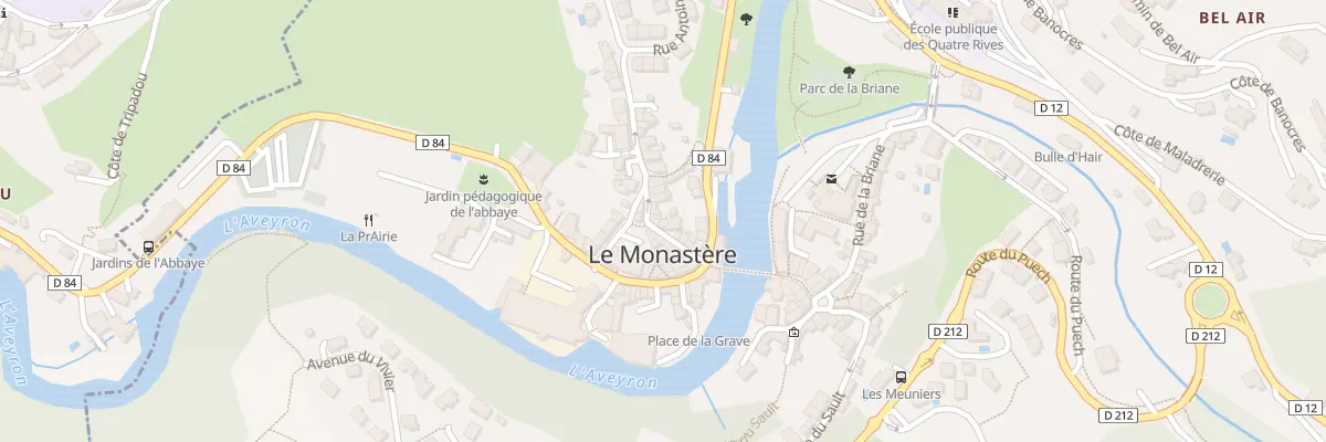 Plan du 14 Côte de Rodez au Monastère
