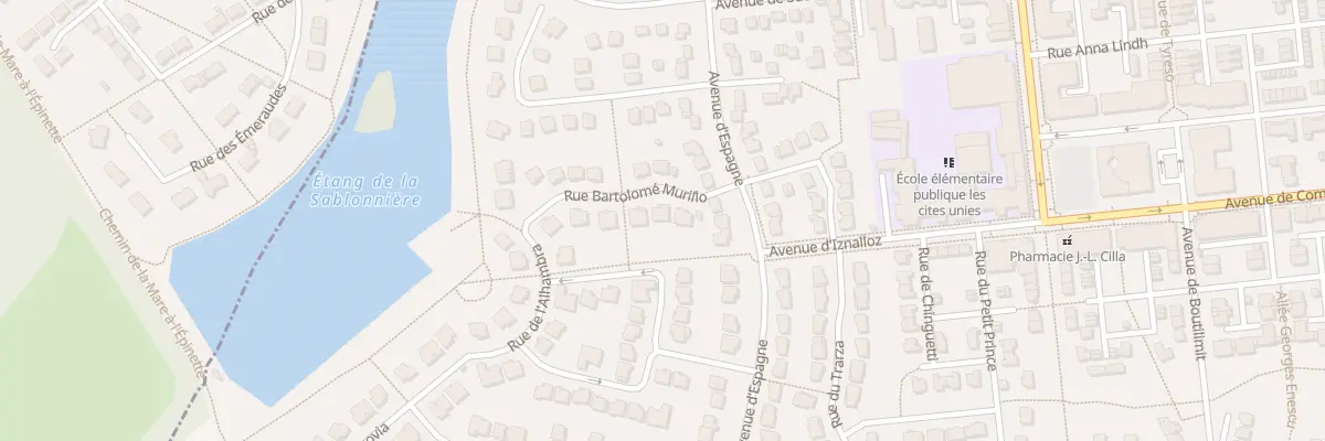 Plan du 3 Rue Bartolomé Murillo à Savigny-le-Temple