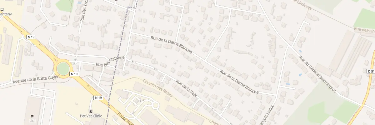 Plan du 23B Rue de la Dame Blanche à Servon