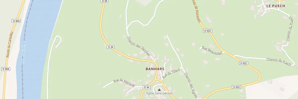 Plan du 5191 Banhars à Campouriez