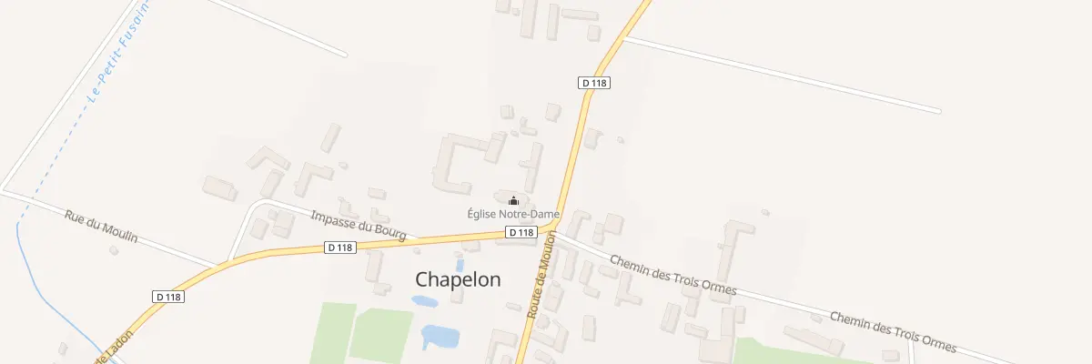 Plan du 2 Rte de Mignerette à Chapelon