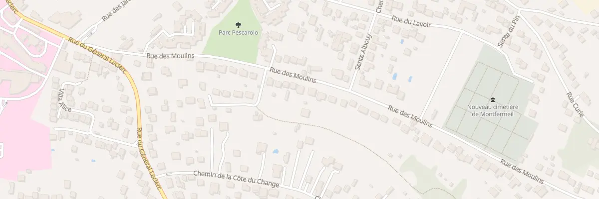 Plan du 48 Rue des Moulins à Montfermeil