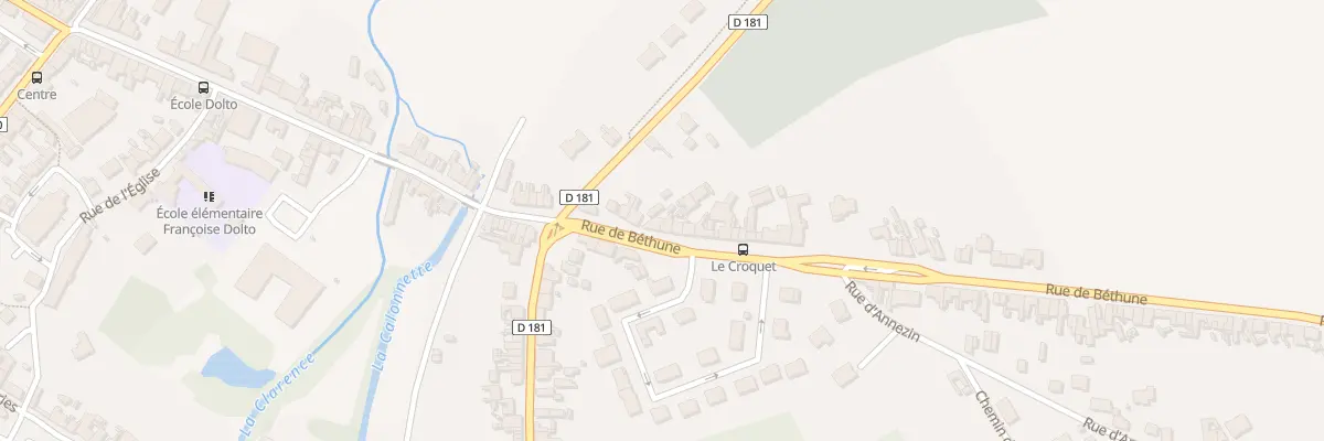 Plan du 75 Rue de Béthune à Chocques