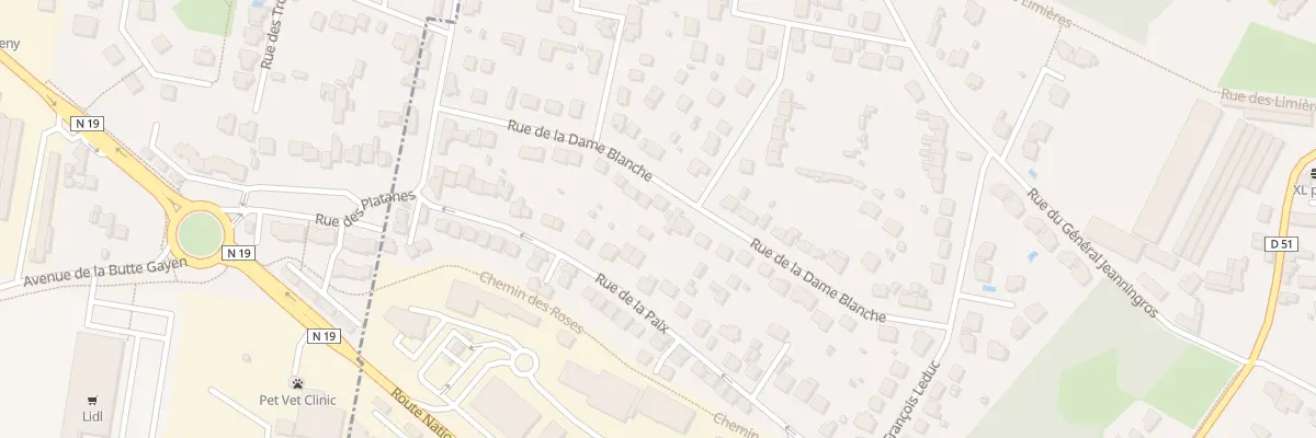 Plan du 23 Rue de la Dame Blanche à Servon