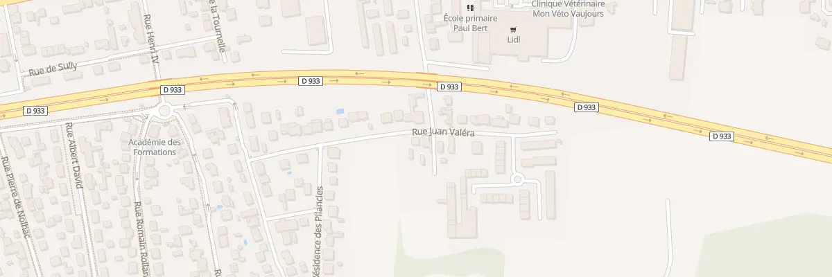 Plan du 28 Rue Juan Valéra à Vaujours