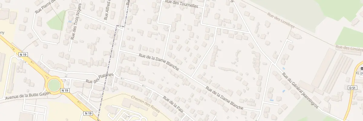 Plan du 30 Rue de la Dame Blanche à Servon