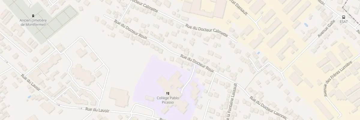 Plan du 46 Rue du Docteur Roux à Montfermeil