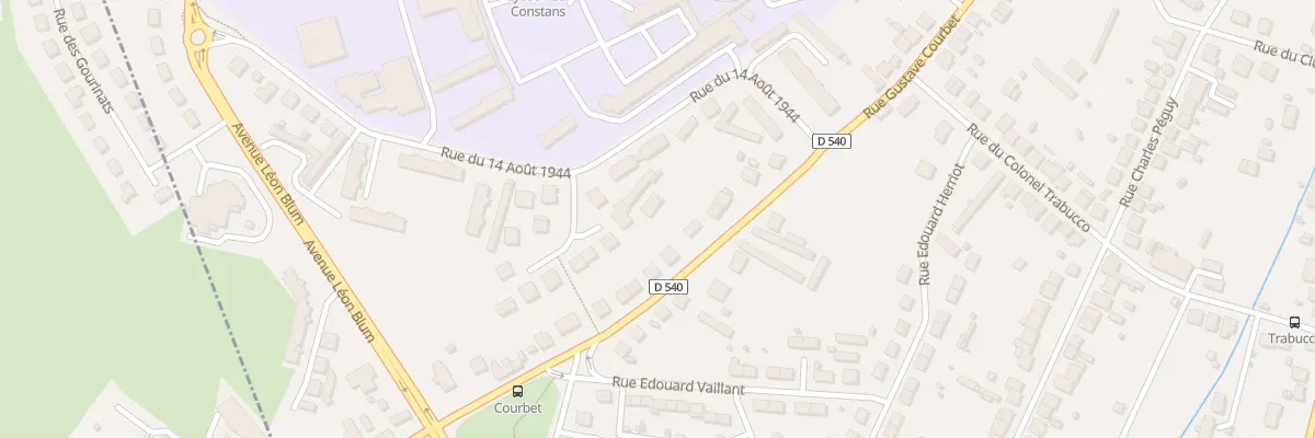 Plan du 86 Rue Gustave Courbet à Montluçon