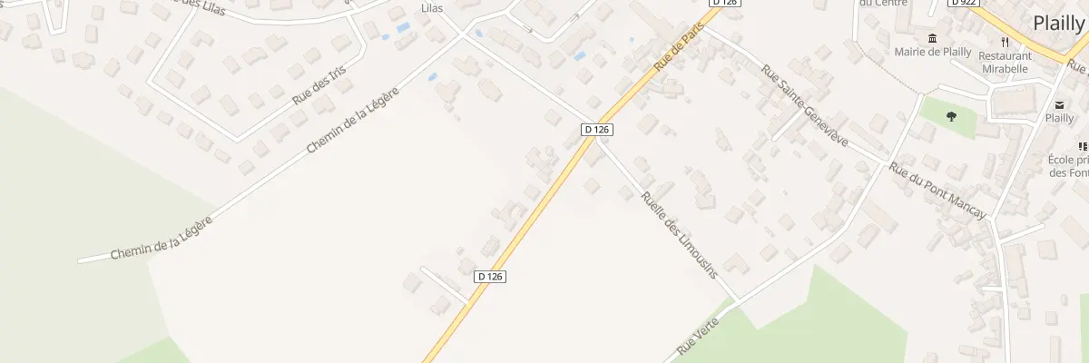 Plan du 64 Rue de Paris à Plailly