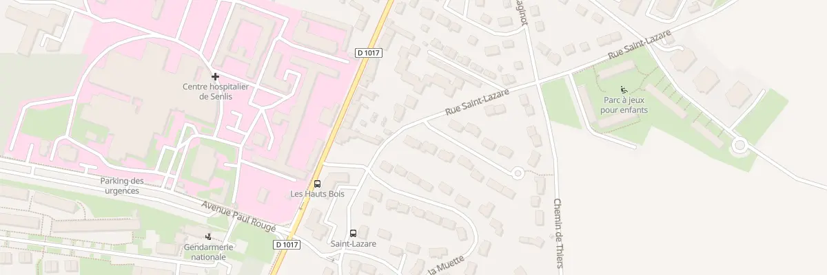 Plan du 1 Sq de la Chapelle Parmentin à Senlis