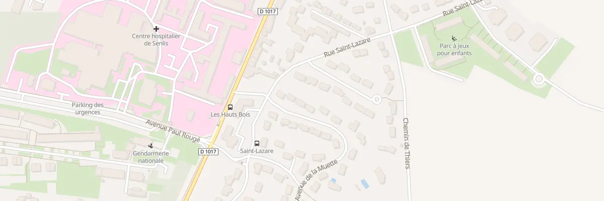 Plan du 6 Av de la Muette à Senlis