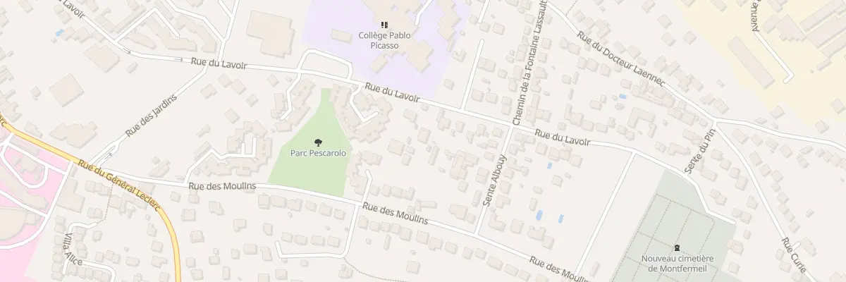 Plan du 74 Rue du Lavoir à Montfermeil