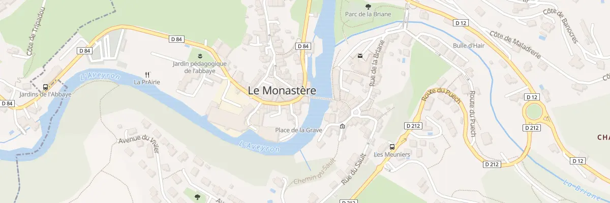 Plan du 1 Av de l’Abbaye au Monastère