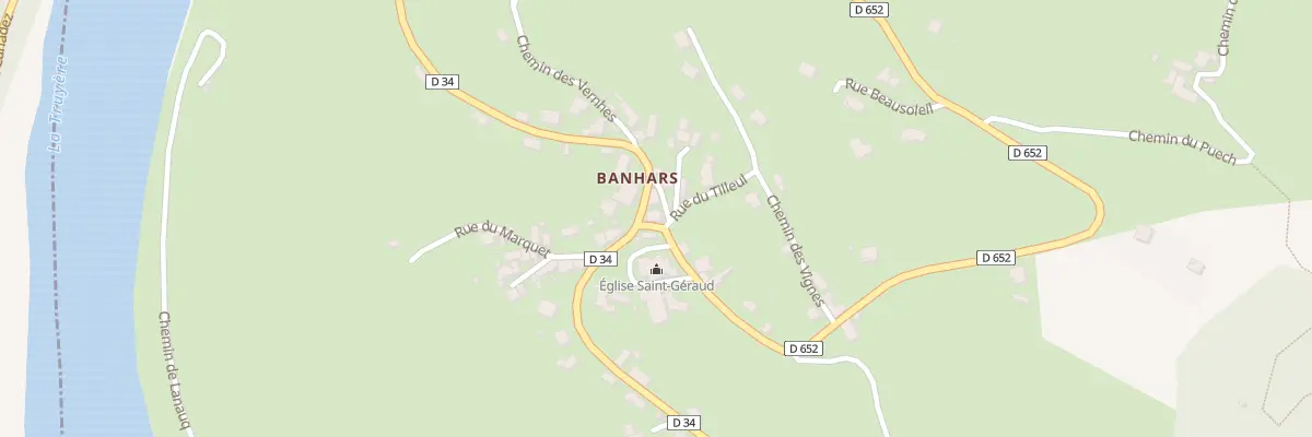 Plan du 5182 Banhars à Campouriez