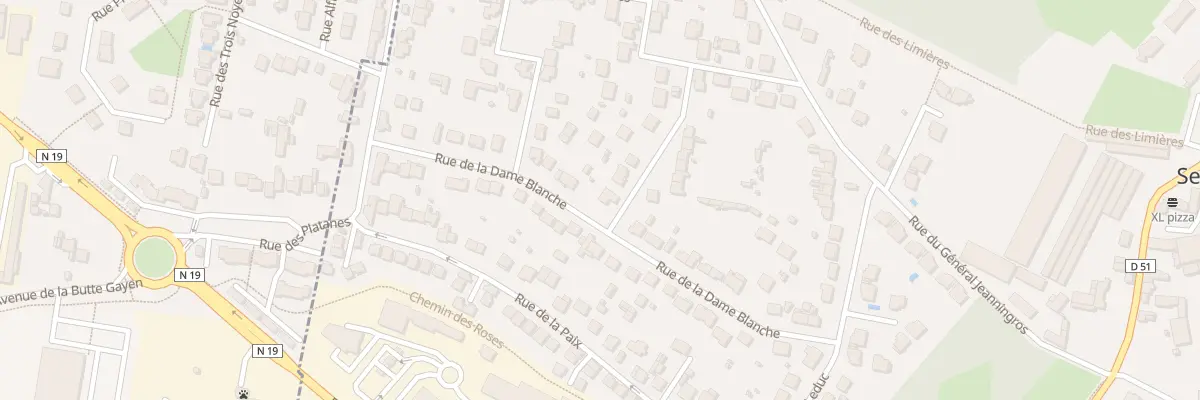 Plan du 28 Rue de la Dame Blanche à Servon