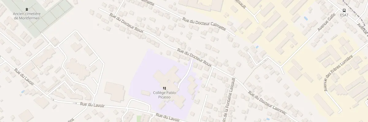 Plan du 52 Rue du Docteur Roux à Montfermeil