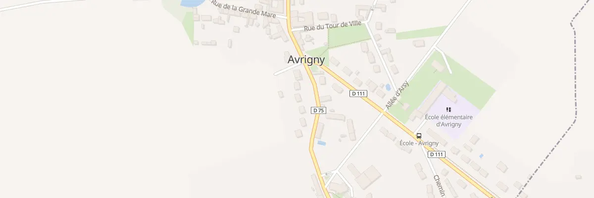 Plan du 72 Rue de l’Eglise à Avrigny