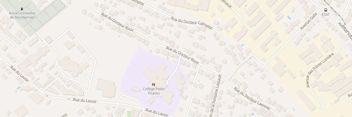 Plan du 54 Rue du Docteur Roux à Montfermeil