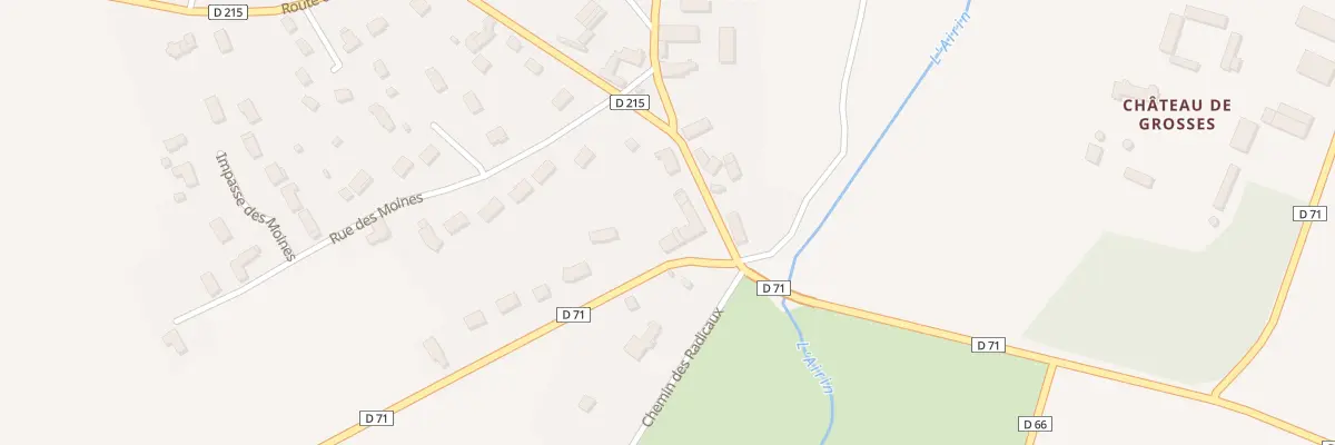 Plan du 3 Rte de Levet à Crosses