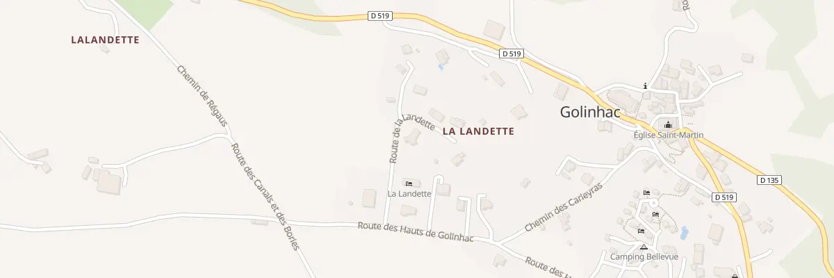 Plan du 5315 La Landette à Golinhac