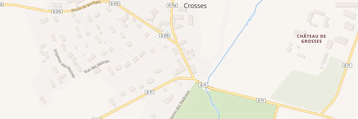 Plan du 1 Rte de Bourges à Crosses