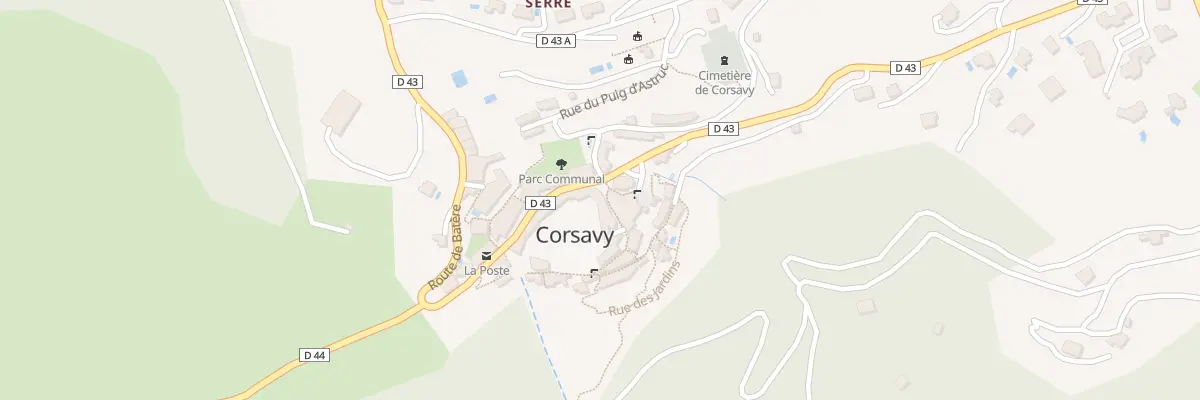 Plan du 26 Le Village à Corsavy