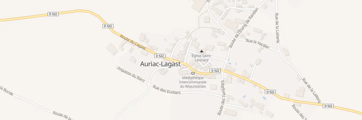 Plan du 1825 Rte du Lagast à Auriac-Lagast