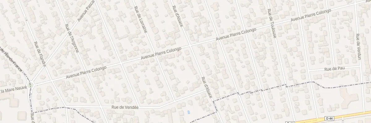 Plan du 96 Rue d’Alsace à Tremblay-en-France
