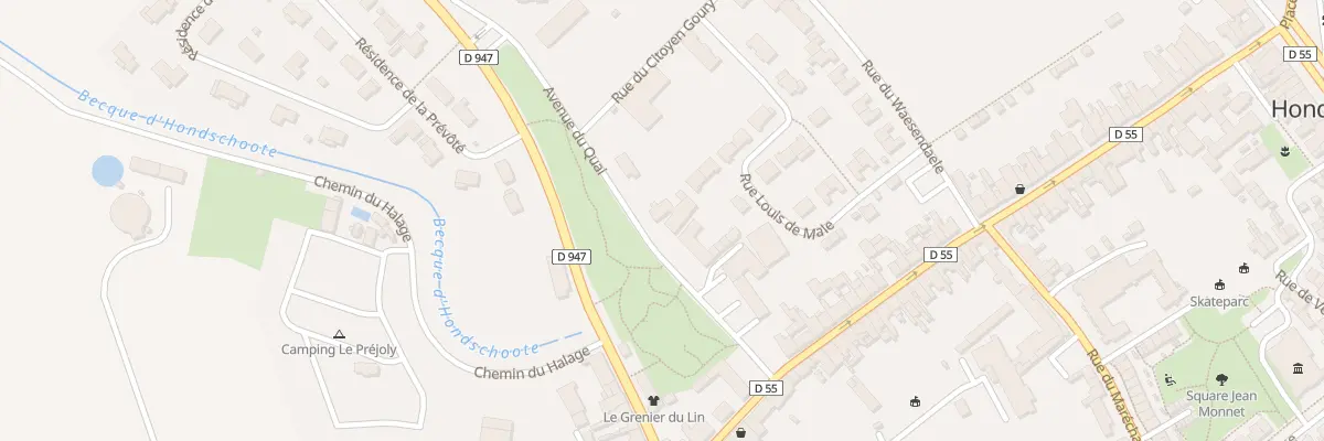 Plan du 18 Av du Quai à Hondschoote
