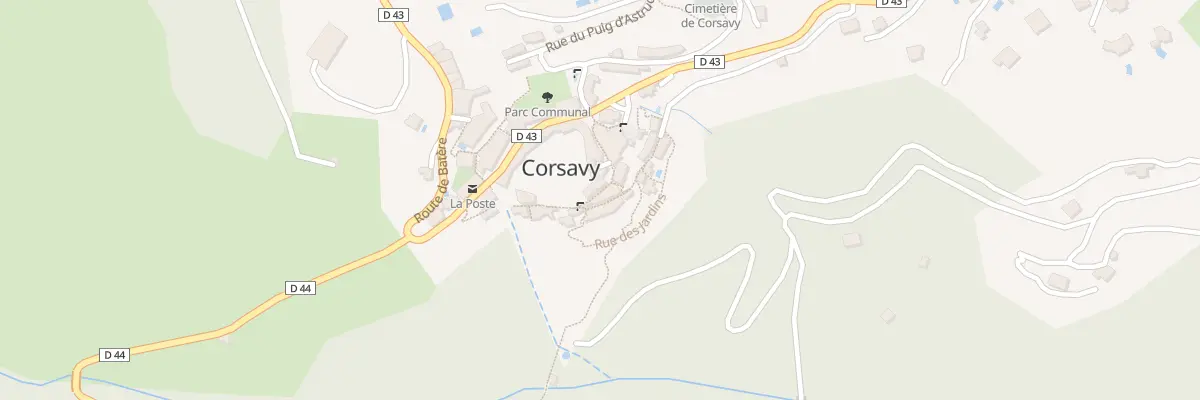 Plan du 70 Le Village à Corsavy