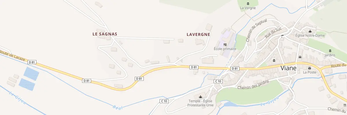 Plan du 5509 Le Pontil à Viane