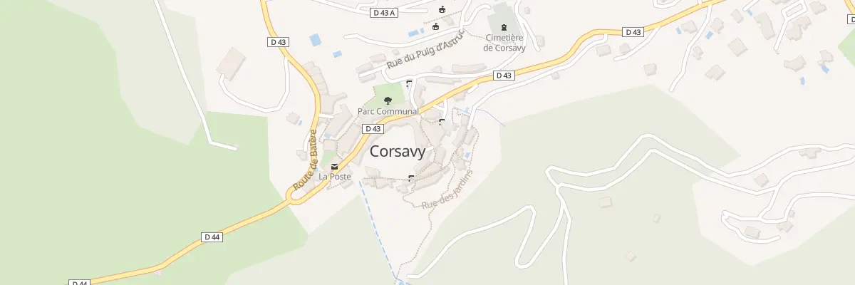 Plan du 75 Le Village à Corsavy