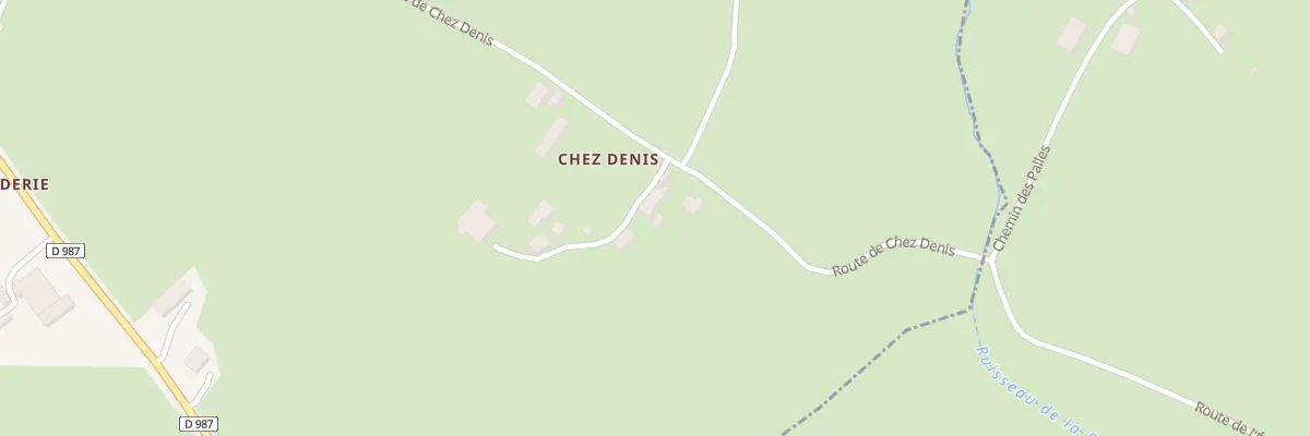 Plan du 5163 Chez Denis à Herment