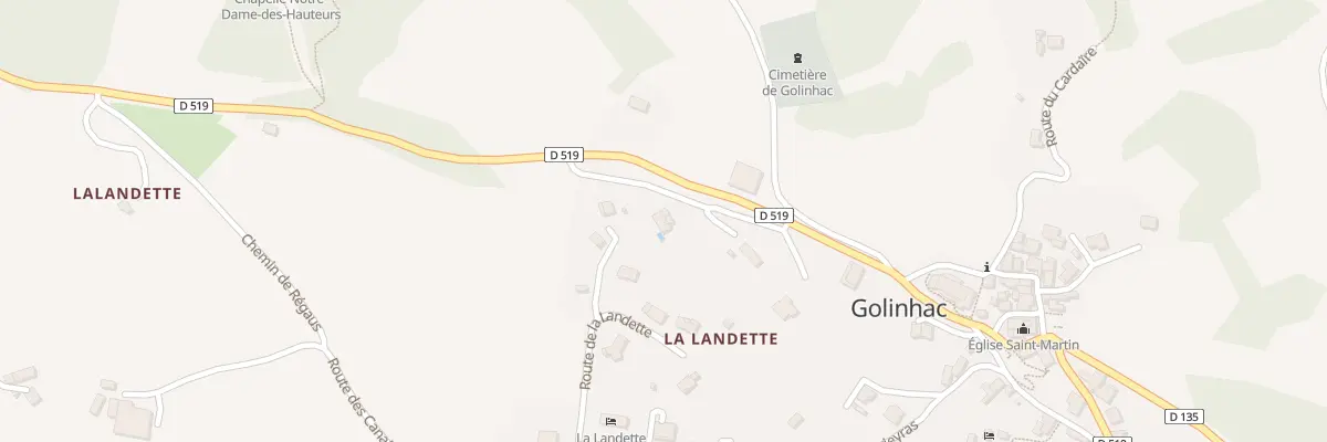 Plan du 5006 La Landette à Golinhac
