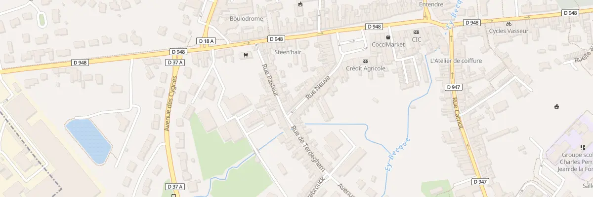 Plan du 22 Rue Neuve à Steenvoorde