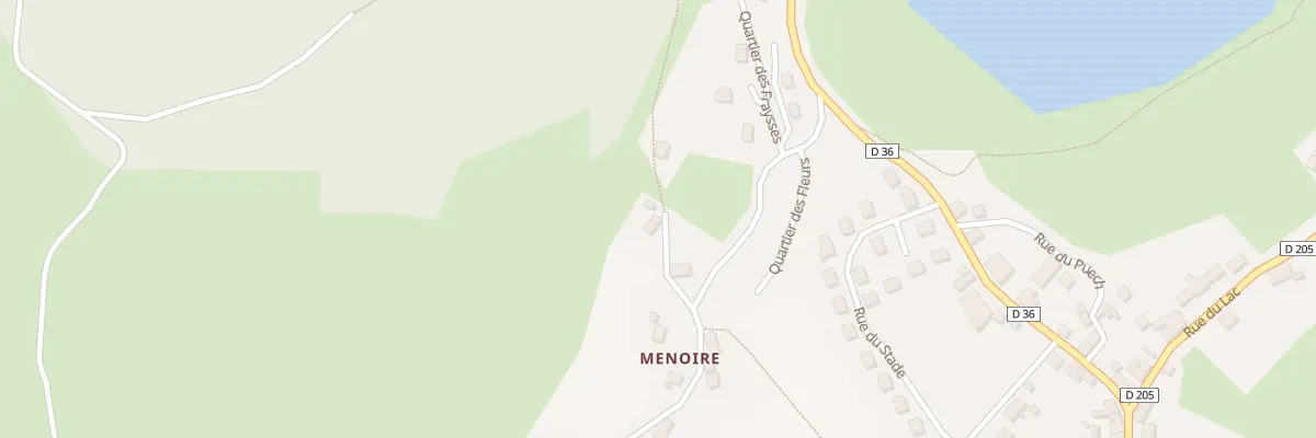 Plan du 5236 Menoire à Menet