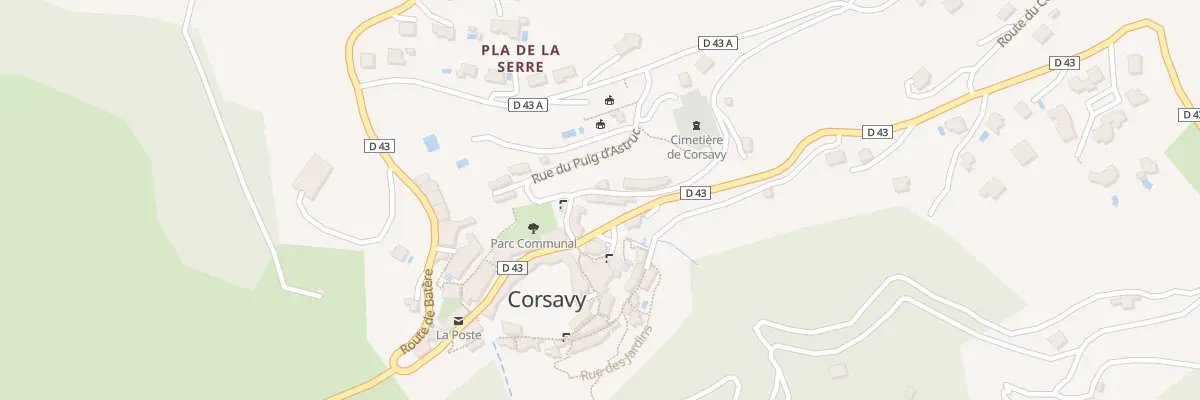 Plan du 40 Le Village à Corsavy