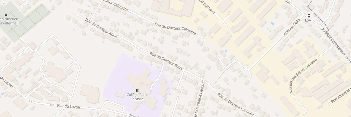 Plan du 57 Rue du Docteur Roux à Montfermeil