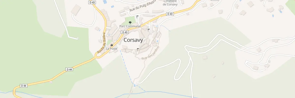 Plan du 89 Le Village à Corsavy