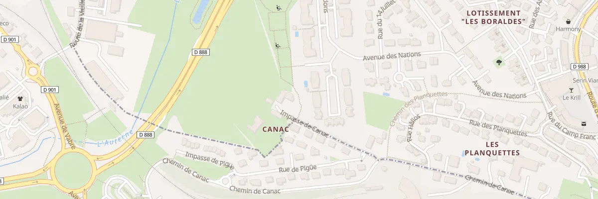 Plan du 21 Av des Nations à Onet-le-Château