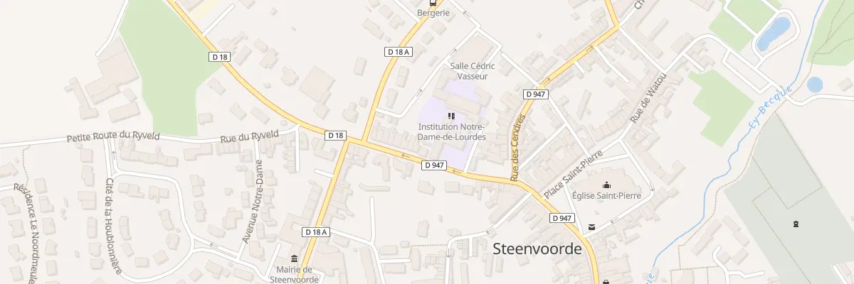 Plan du 8 Rue Rémy Goetgheluck à Steenvoorde