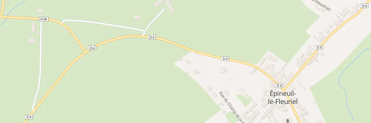 Plan du 9 Rue du Champ de la Motte à Épineuil-le-Fleuriel
