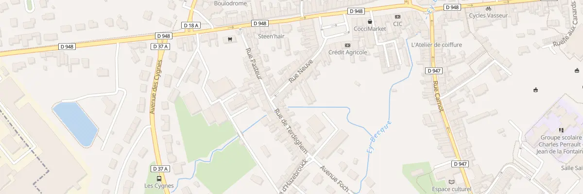 Plan du 23 Rue Neuve à Steenvoorde