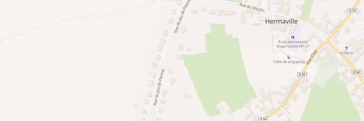 Plan du 7 Rue du Jeu de Paume à Hermaville